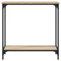 Voir la diapositive 4 : VIDAXL Table console chene sonoma 75x30,5x75 cm bois d'ingenierie