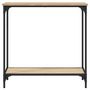 Voir la diapositive 4 : VIDAXL Table console chene sonoma 75x30,5x75 cm bois d'ingenierie