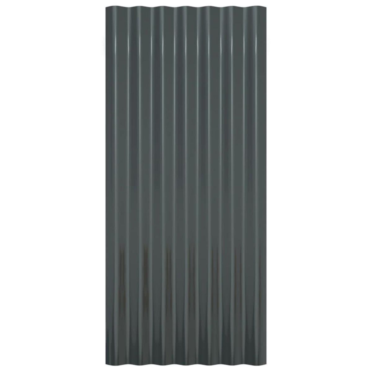 VIDAXL Panneaux de toiture 36 pcs Acier Anthracite 80x36 cm