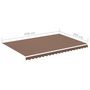 Voir la diapositive 6 : VIDAXL Tissu de remplacement pour auvent Marron 4,5x3 m