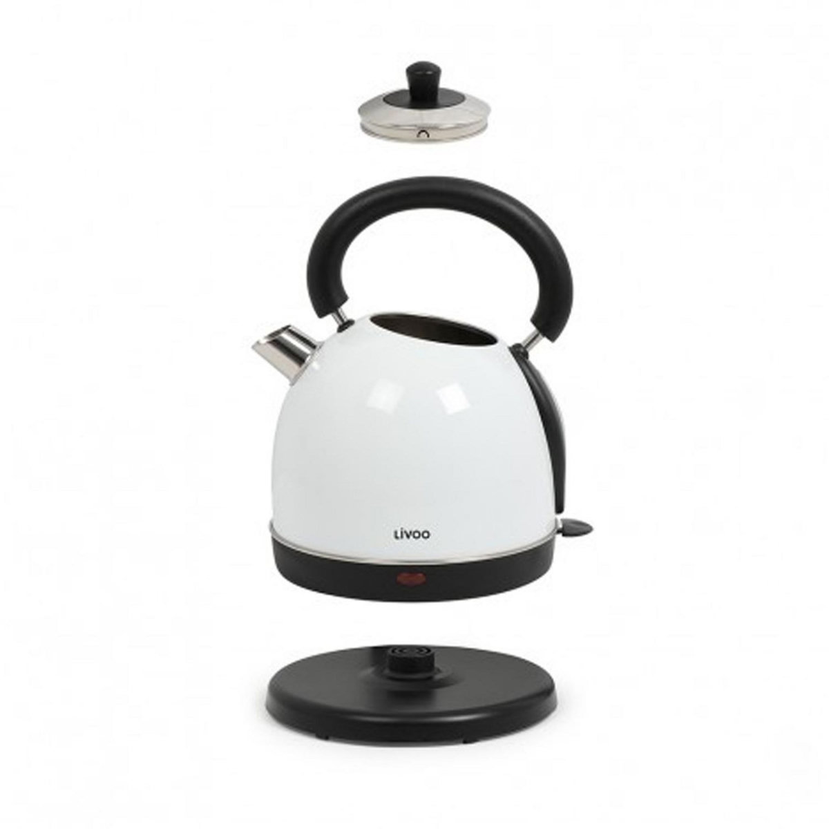 LIVOO Set bouilloire et grille-pains blanc - dod136w