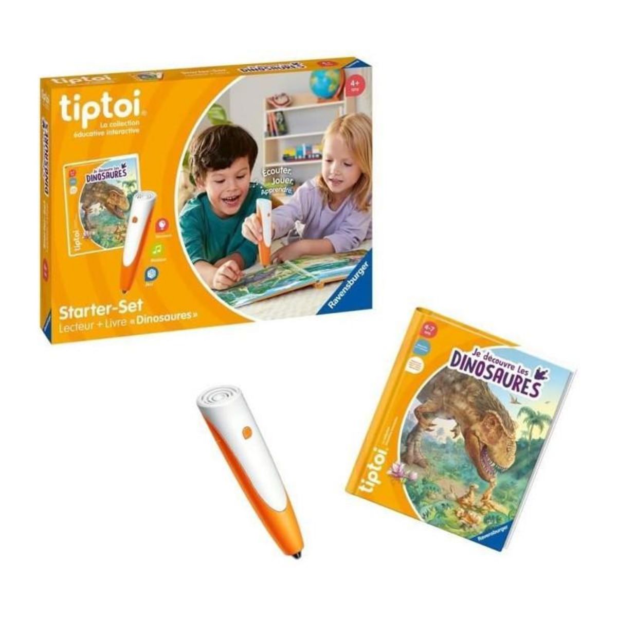 RAVENSBURGER Ravensburger-tiptoi Starter Dino-4005556001750-A partir de 4 ans
