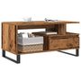 Voir la diapositive 3 : VIDAXL Table basse vieux bois 90x49x45 cm bois d'ingenierie