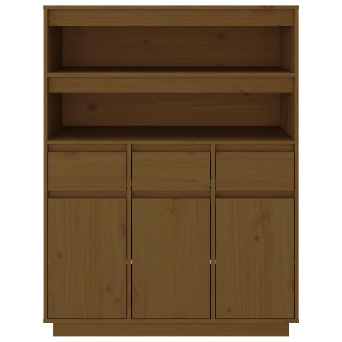 VIDAXL Buffet haut Marron miel 89x40x116,5 cm Bois massif de pin