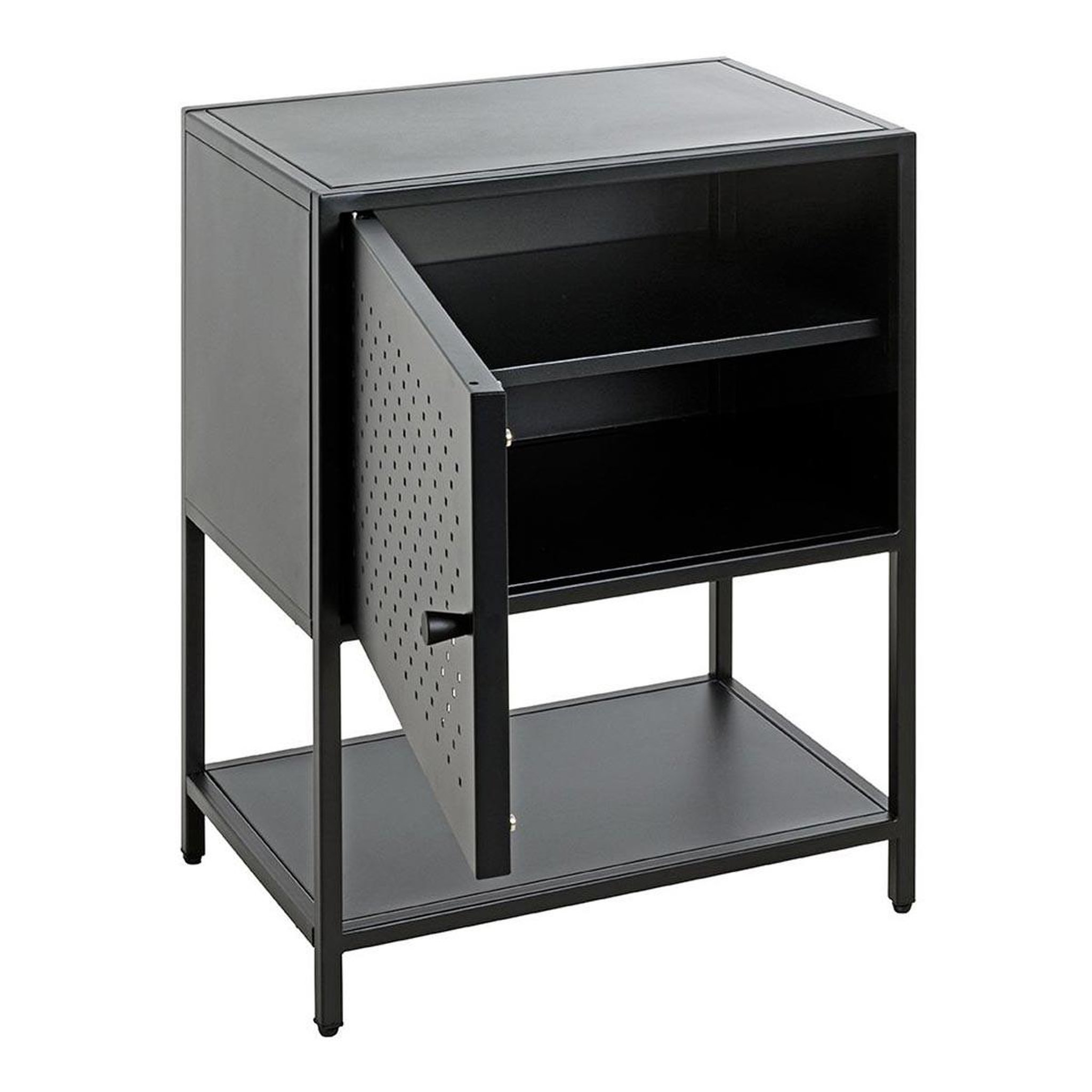 Voir la diapositive 2 : Paris Prix Table de chevet design  boston  60cm noir