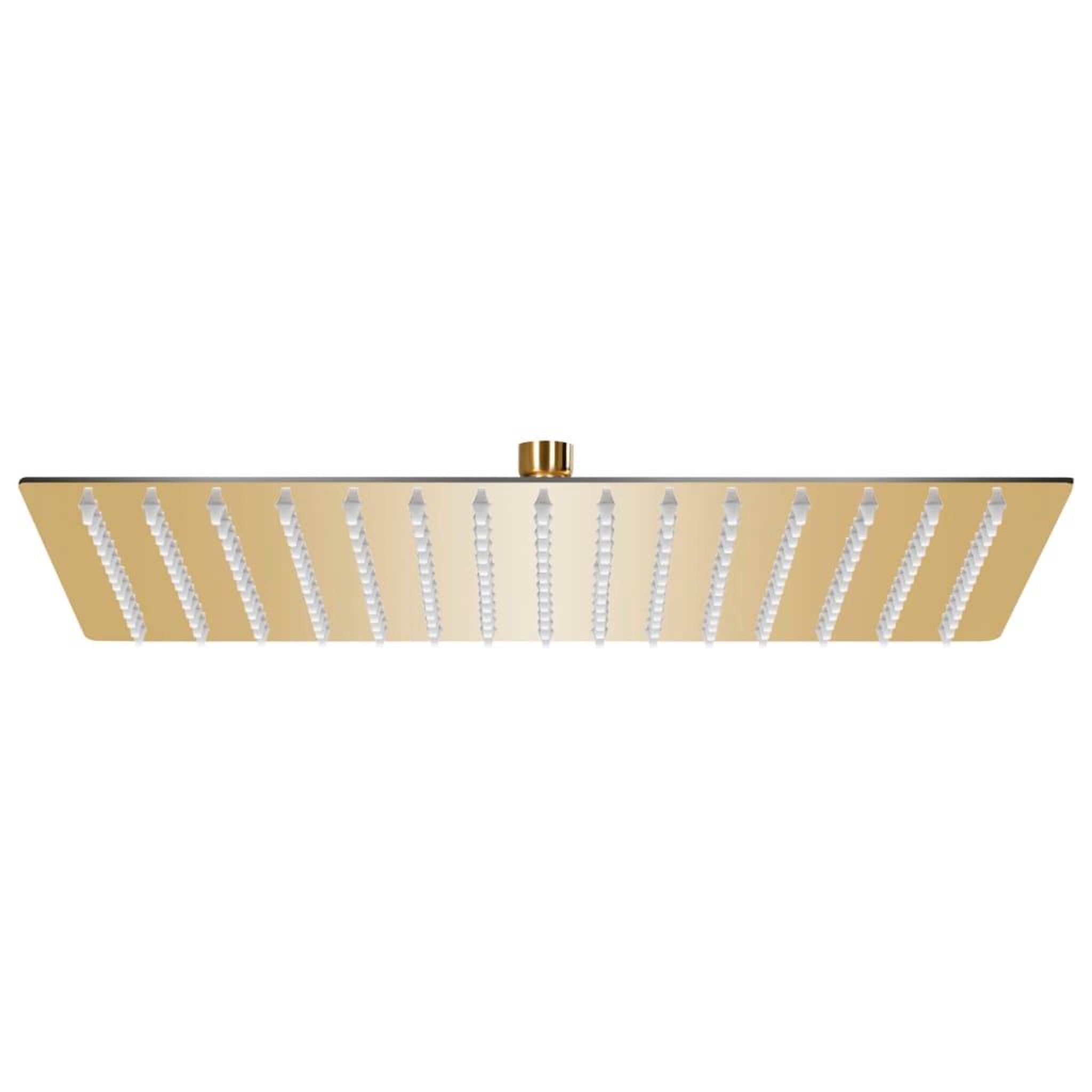 VIDAXL Pomme de douche pluie Inox 40x30 cm Rectangulaire Dore