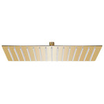 VIDAXL Pomme de douche pluie Inox 40x30 cm Rectangulaire Dore