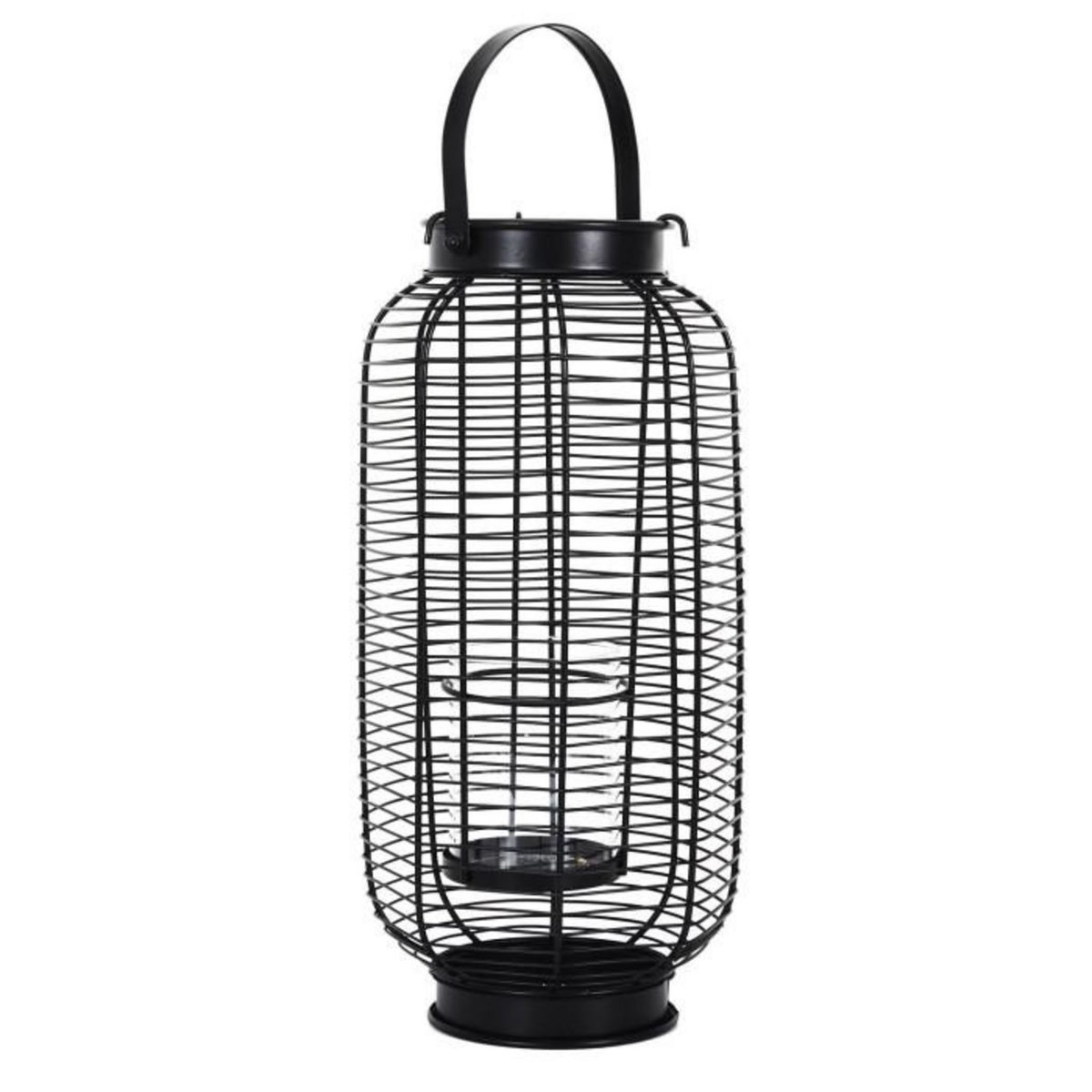 Paris Prix Lanterne en Métal  Filaire  42cm Noir