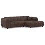 Voir la diapositive 2 : LISA DESIGN Curtis - canapé d'angle droit 4 places en simili
