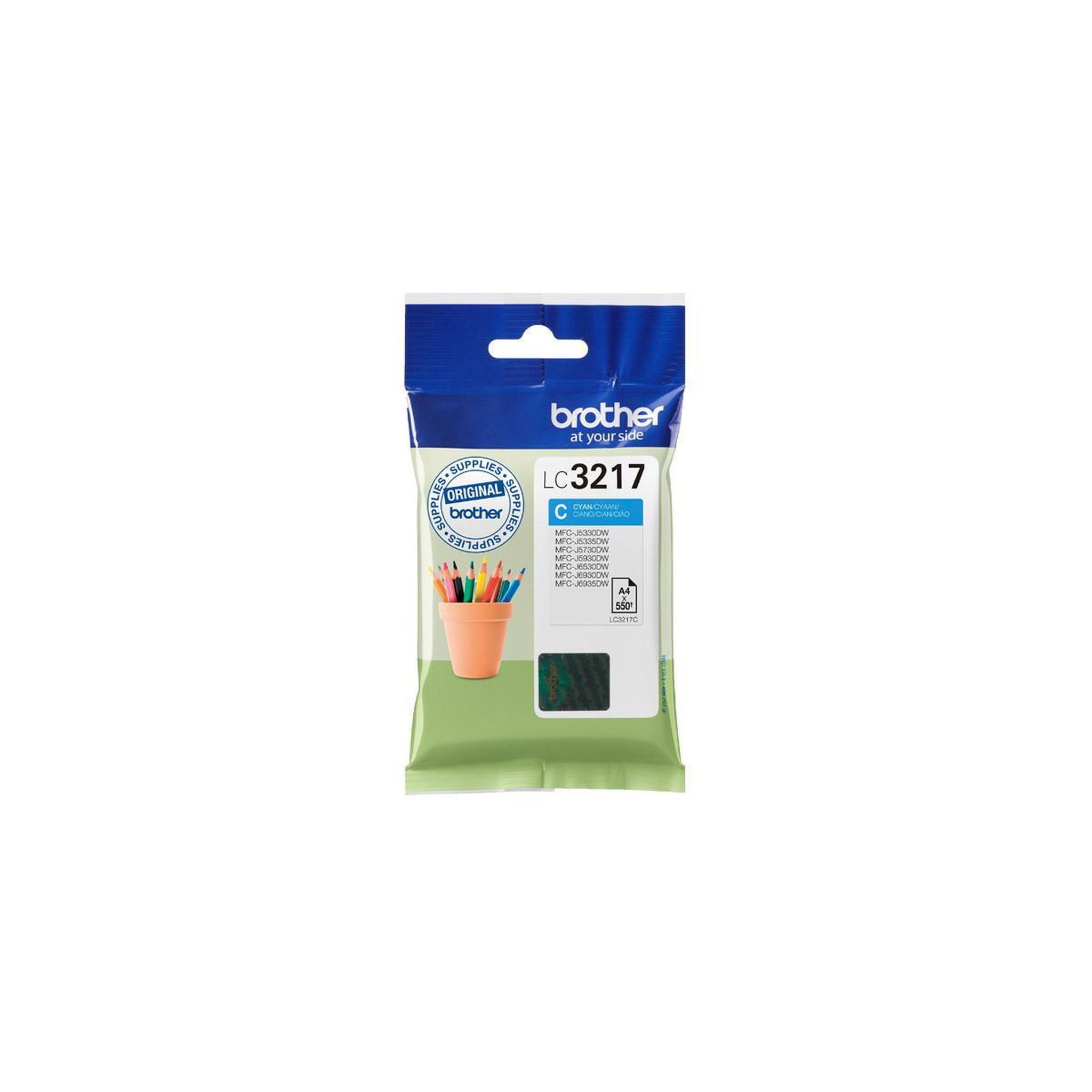 Voir la diapositive 3 : Brother BROTHER Cartouche LC-3217C - Cyan