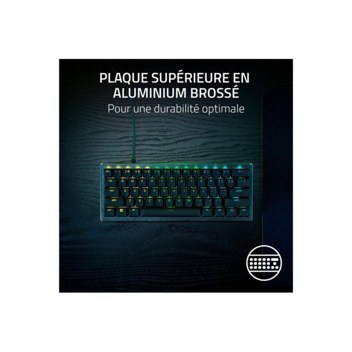 Razer Clavier gamer sans fil Huntsman V3 Pro Mini Noir