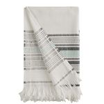 Sensei Maison Fouta serviette de plage 100x180 cm BODRUM. Coloris disponibles : Gris, Beige