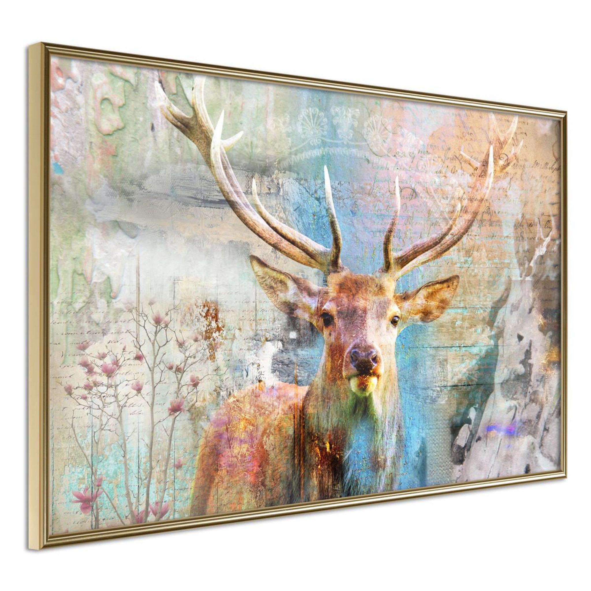 Paris Prix Affiche murale encadrée  pastel deer
