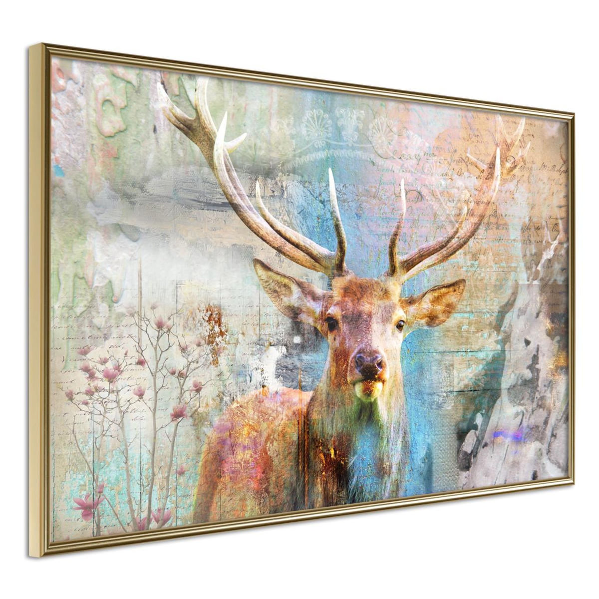 Paris Prix Affiche Murale Encadrée  Pastel Deer