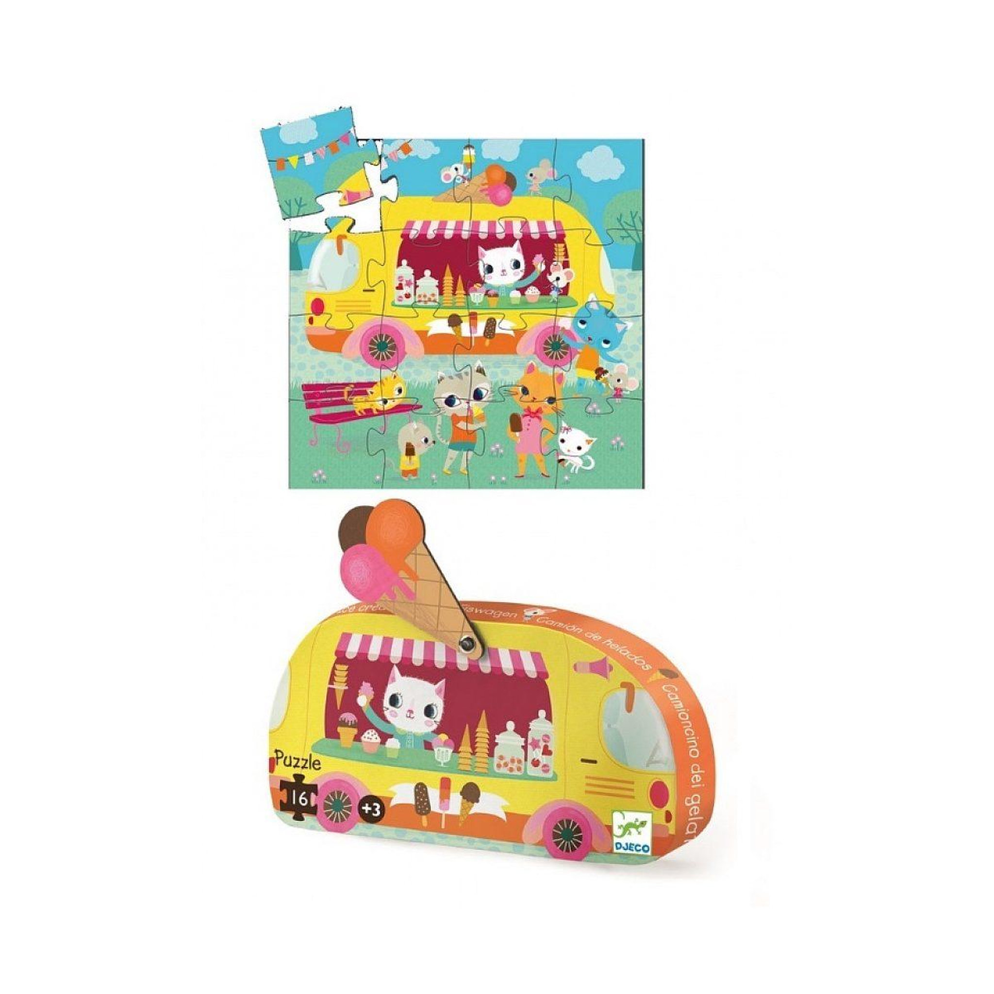 Voir la diapositive 2 : Djeco Puzzle le glacier 16pieces