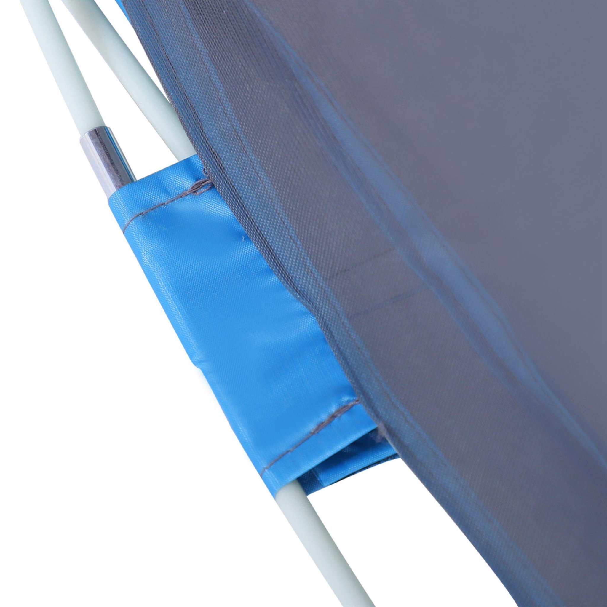 Voir la diapositive 5 : OUTSUNNY Abri de plage tente de plage pliable pop-up automatique instantané protection uv fenêtre arrière grand tapis de sol bleu ciel