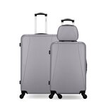 HERO HERO - Lot de 3 - Valise grand format, valise weekend et vanity LANZAROTE. Coloris disponibles : Noir, Rouge, Gris, Rose, Bleu