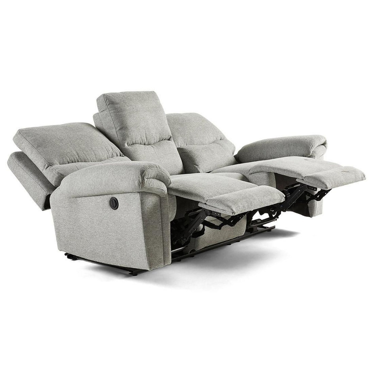 BEST MOBILIER Jasmin - canapé relax électrique 2 et 3 places - en tissu