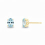 Voir la diapositive 2 : L'ATELIER D'AZUR Boucles d'Oreilles Or Jaune et Topaze Ovale - Femme