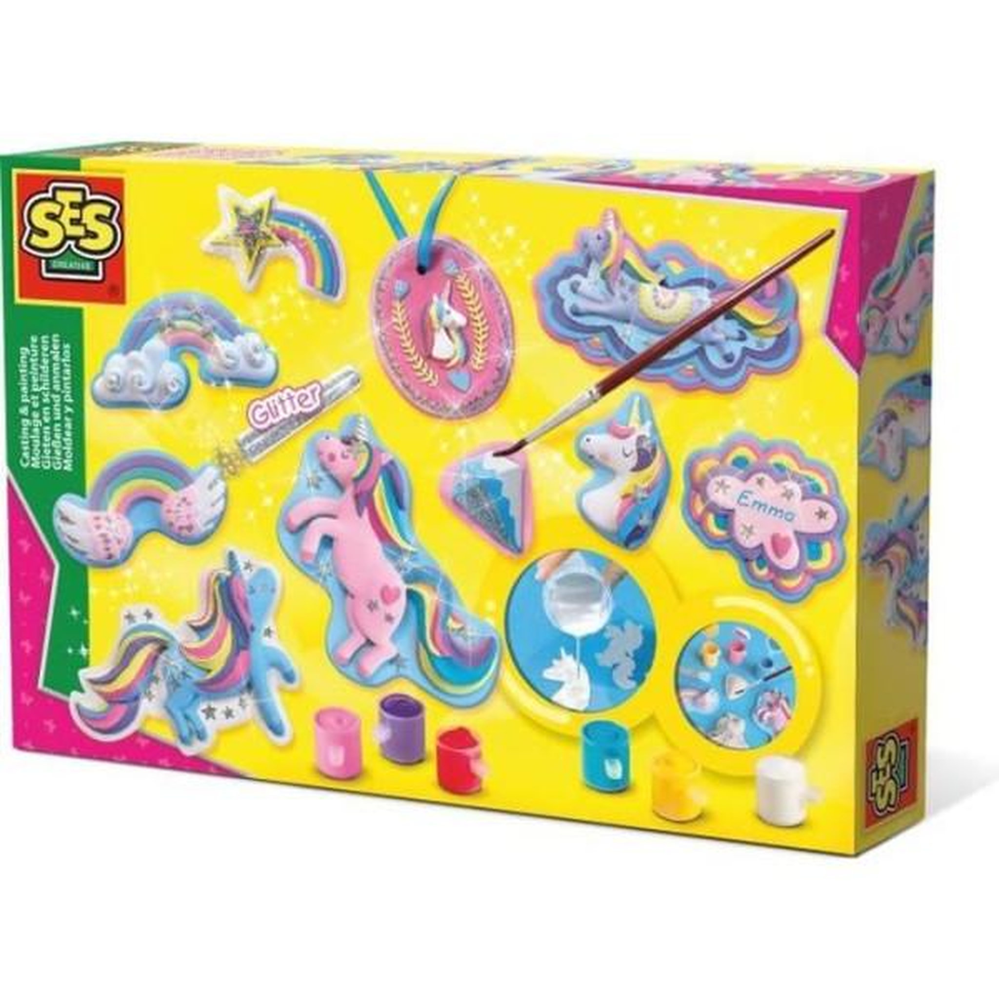 SES Creative SES CREATIVE - Moulage et peinture Licornes - Kit créatif pour enfants de plus de 5 ans
