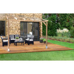 Chalet & jardin Toit Couv'Terrasse bois 3X3 - SANS TOIT