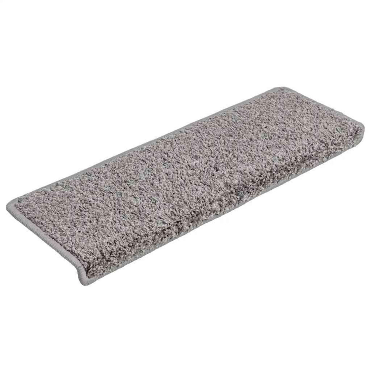 VIDAXL Tapis d'escalier 30 pcs 65x21x4 cm gris