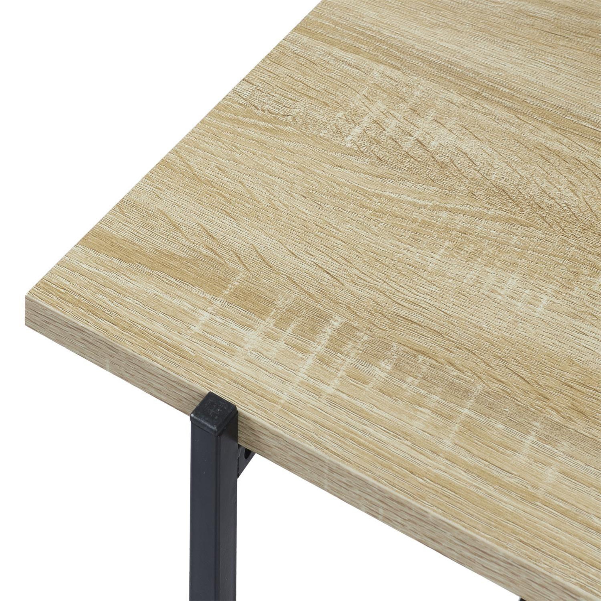 Voir la diapositive 4 : The Home Deco Factory Table basse en bois et métal kalo - marron et noir
