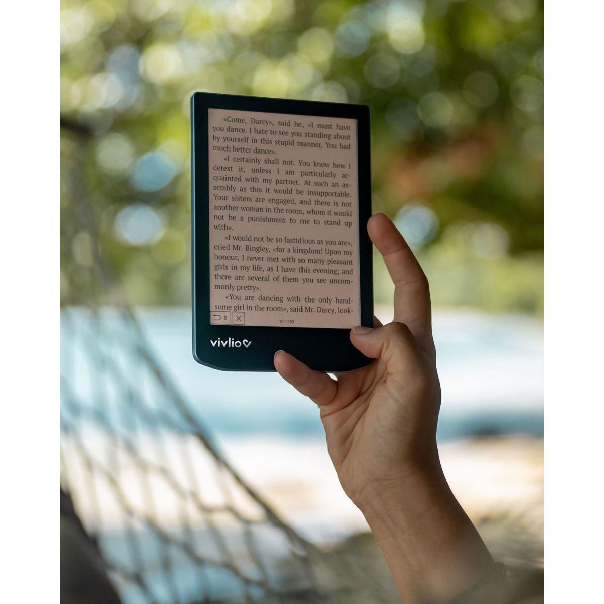 VIVLIO Liseuse eBook LIGHT HD COLOR Bleu acier