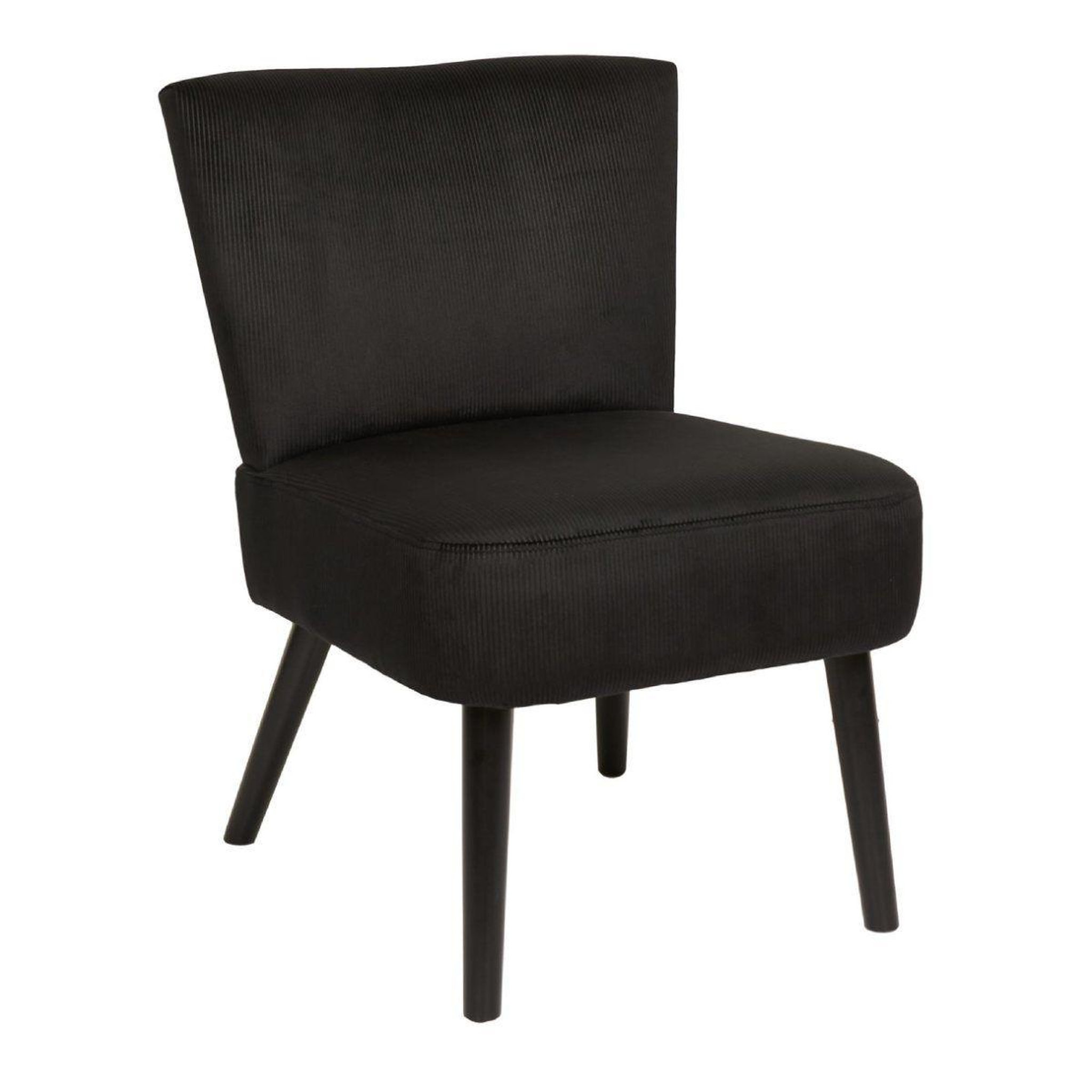The Home Deco Factory Fauteuil crapaud  giulia  76cm noir