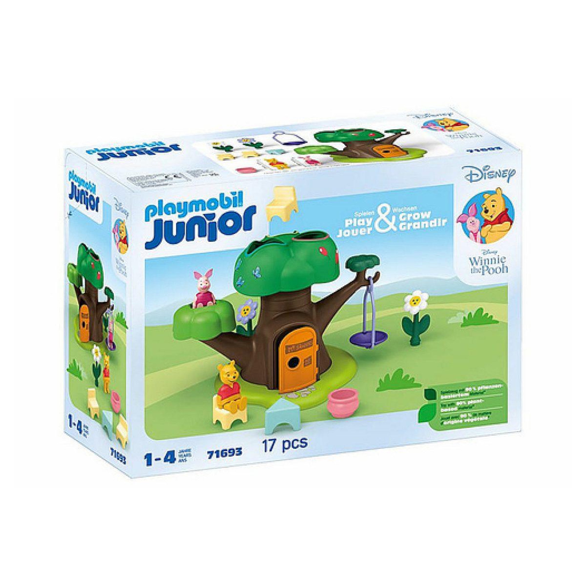 PLAYMOBIL 71693  winnie l'ourson et porcinet avec cabane