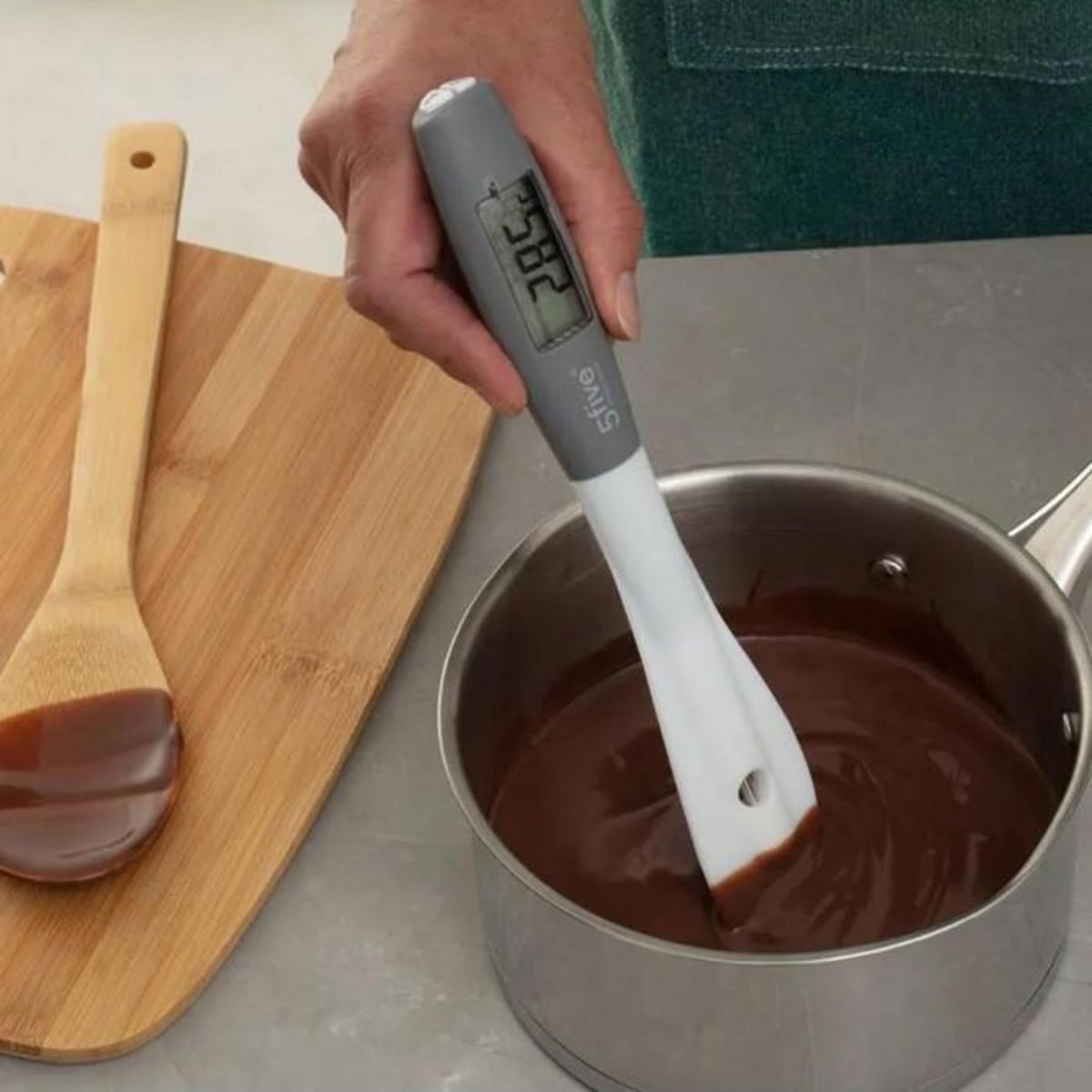 FIVE Spatule de Cuisine  Thermomètre  24cm Anthracite
