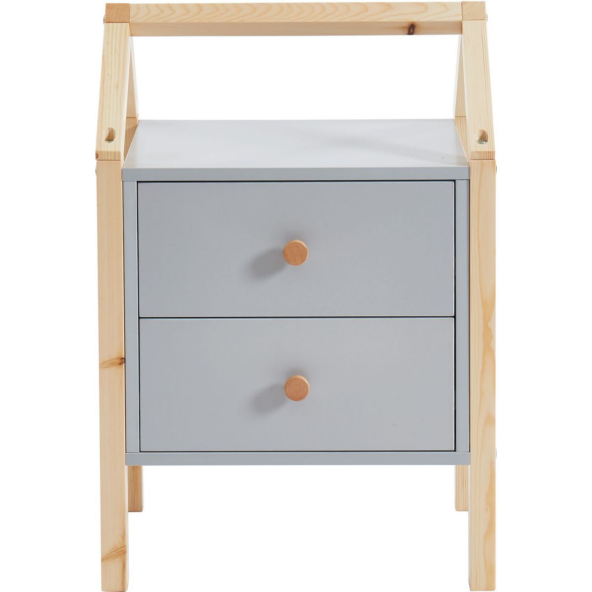 Table de chevet enfant  2 tiroirs L46cm CLEM