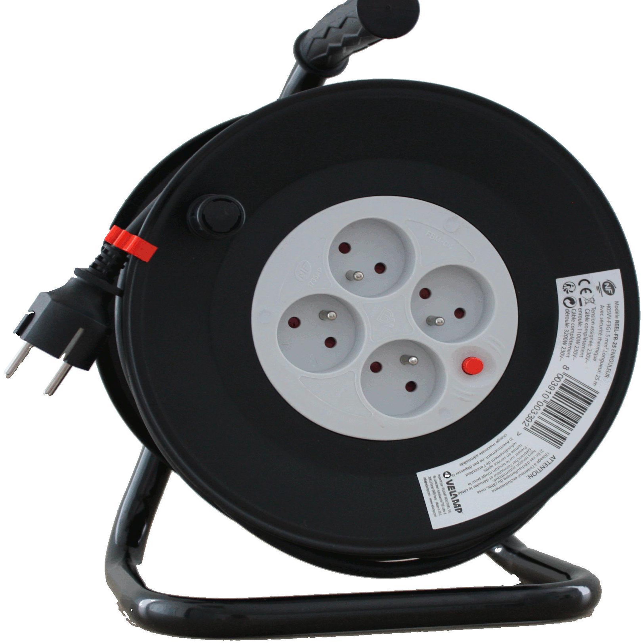 VELAMP Enrouleur de bricolage de 25m