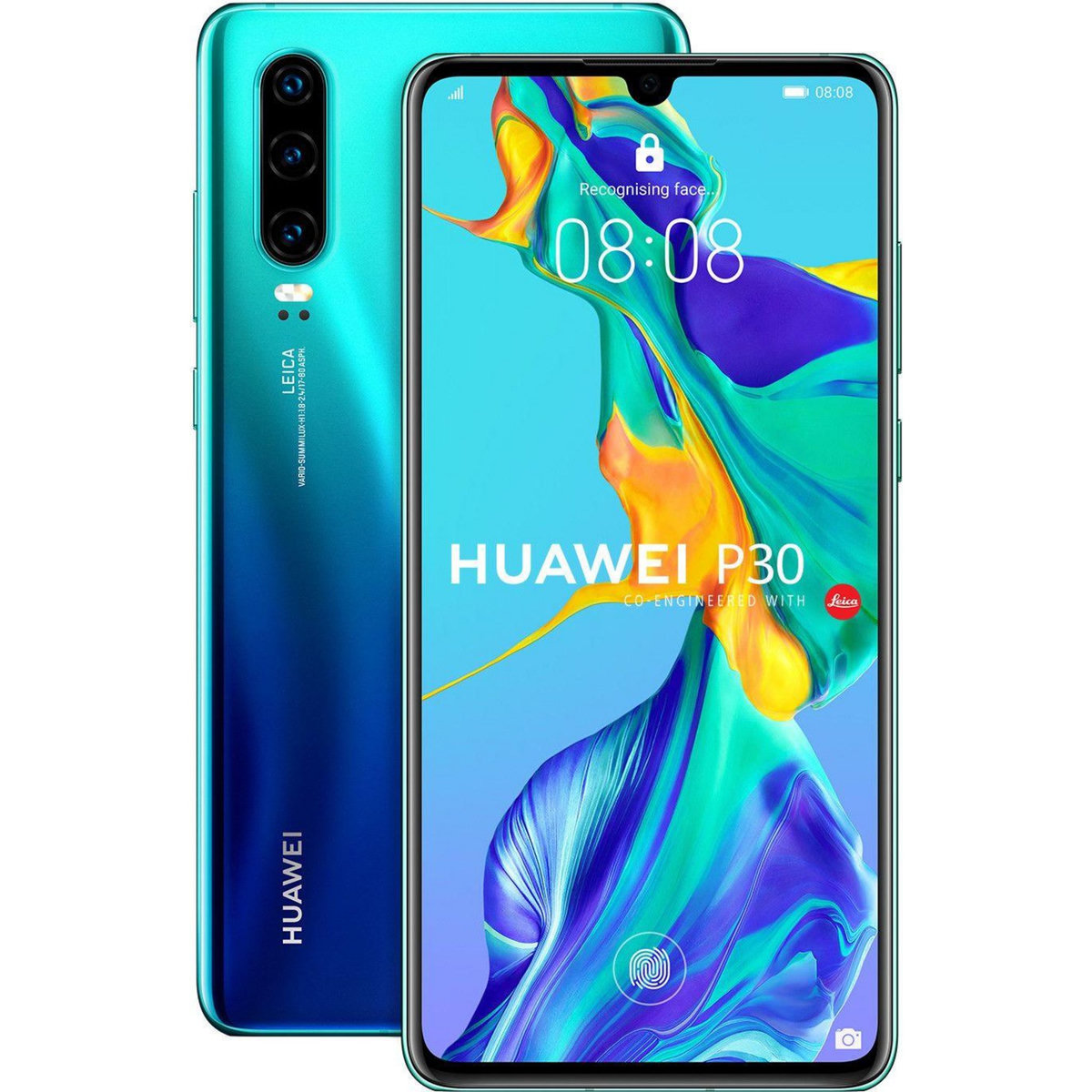 HUAWEI P30 (Dual Sim) Reconditionné 128 Go - Grade C - Bleu Aurore