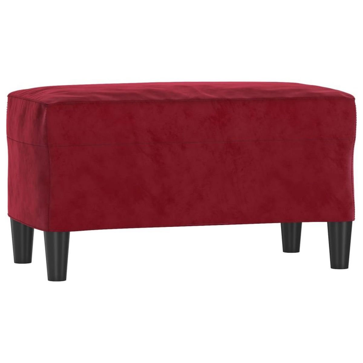 VIDAXL Banc Rouge bordeaux 70x35x41 cm Velours