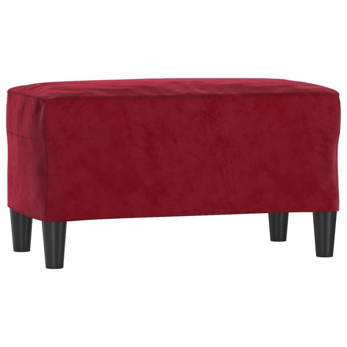VIDAXL Banc Rouge bordeaux 70x35x41 cm Velours
