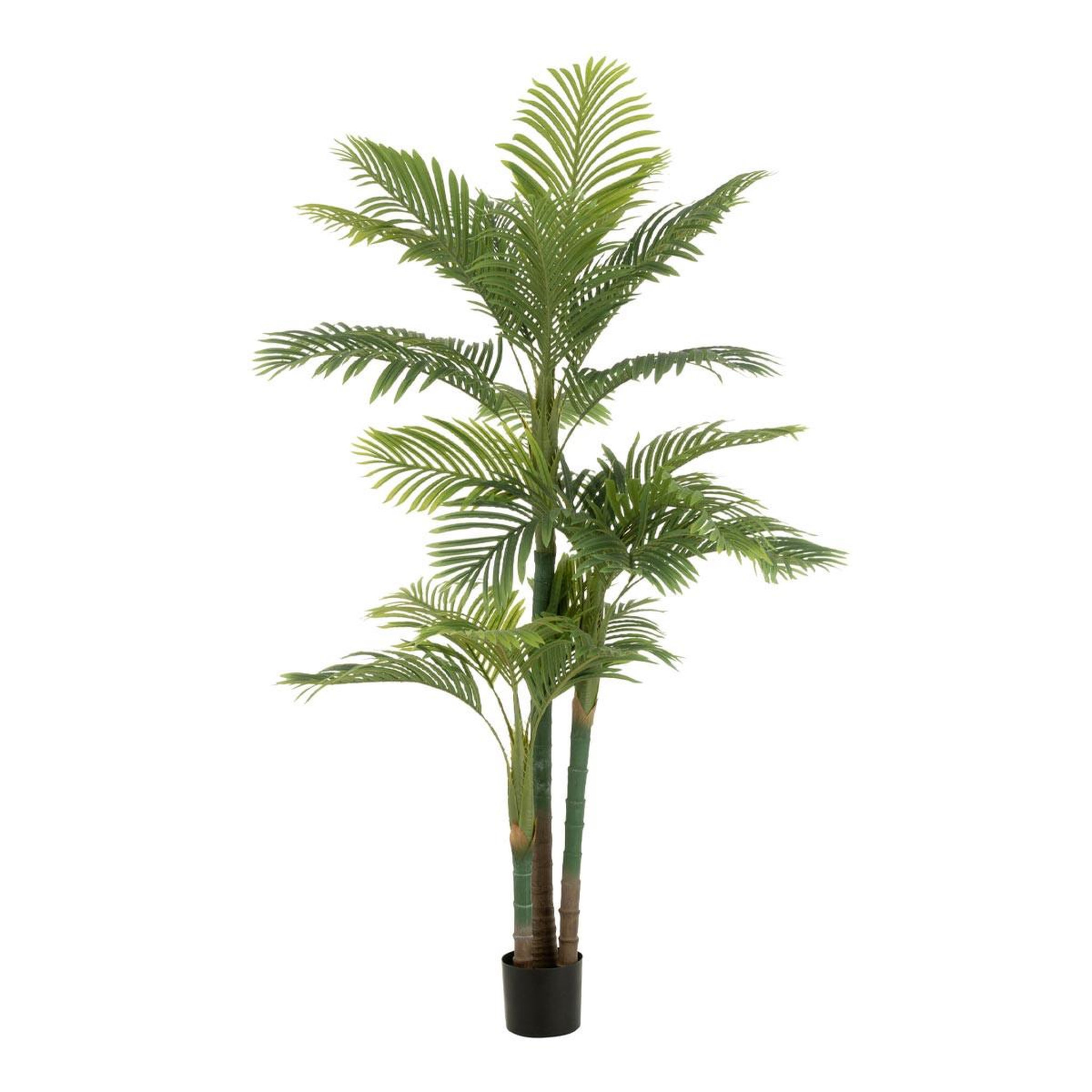 Voir la diapositive 1 : J-LINE Palmier artificiel en pot  areca  180cm vert