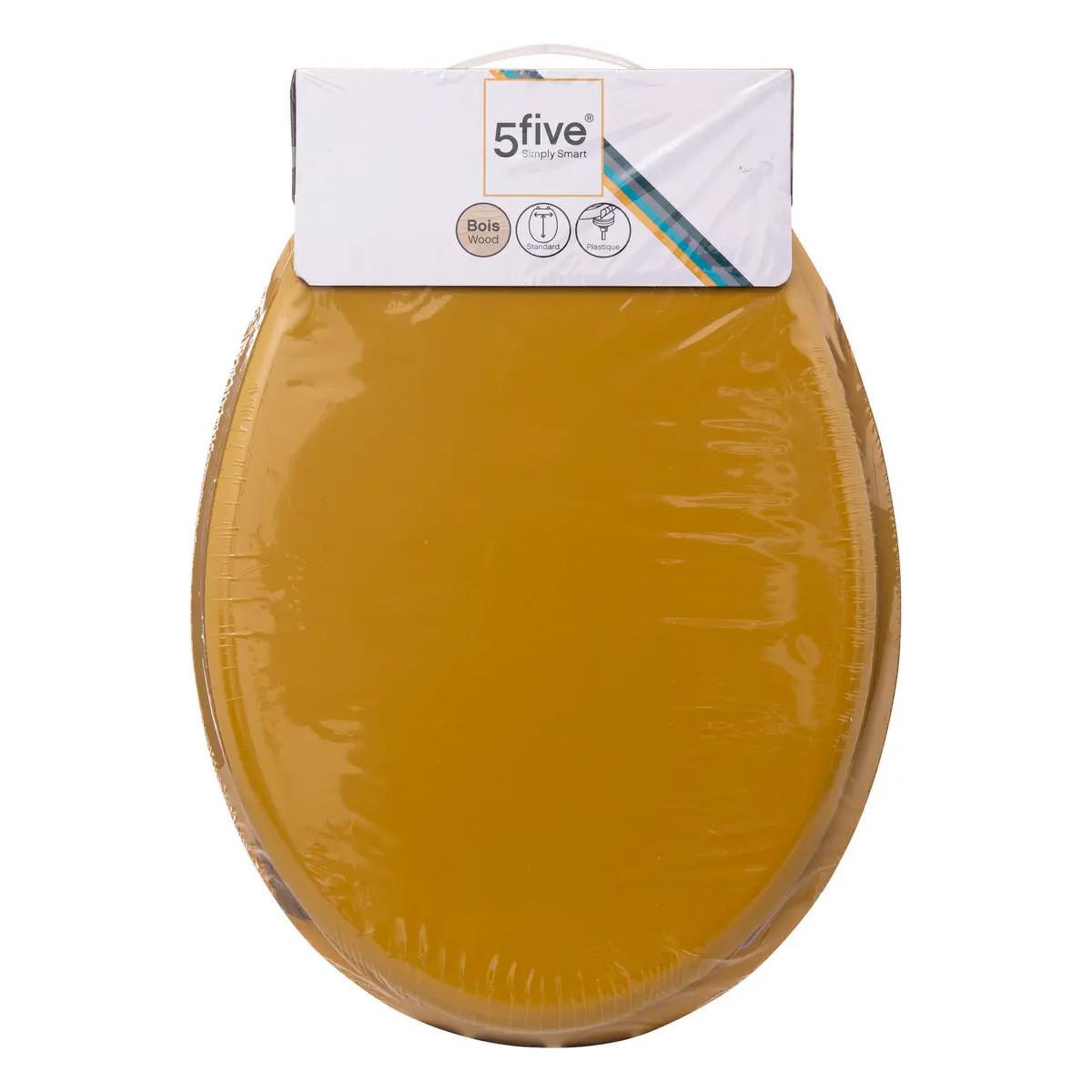 Voir la diapositive 4 : FIVE Abattant wc uni  colorama  43cm moutarde
