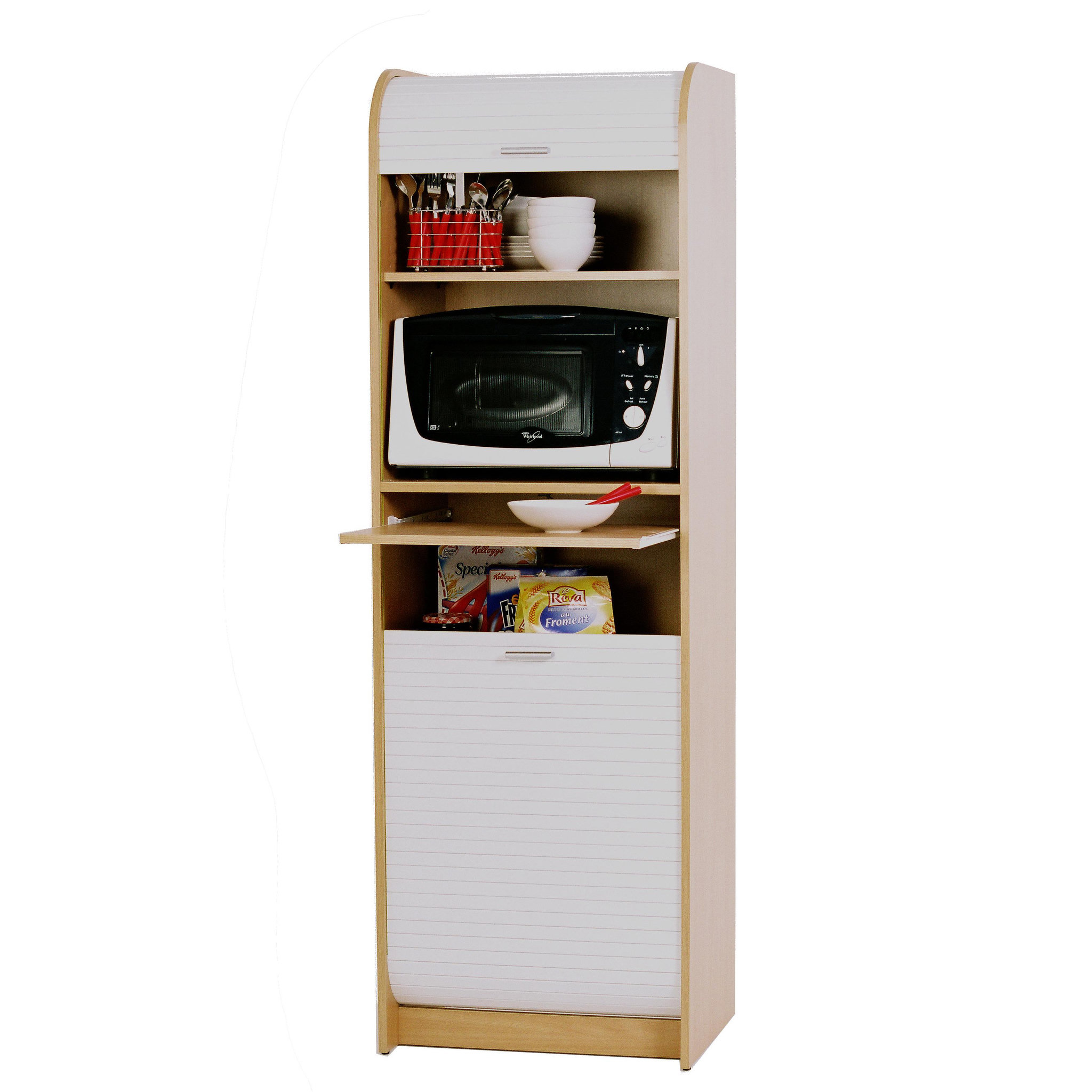 Voir la diapositive 1 : Colonne de rangement cuisine H180cm FAST FOOD