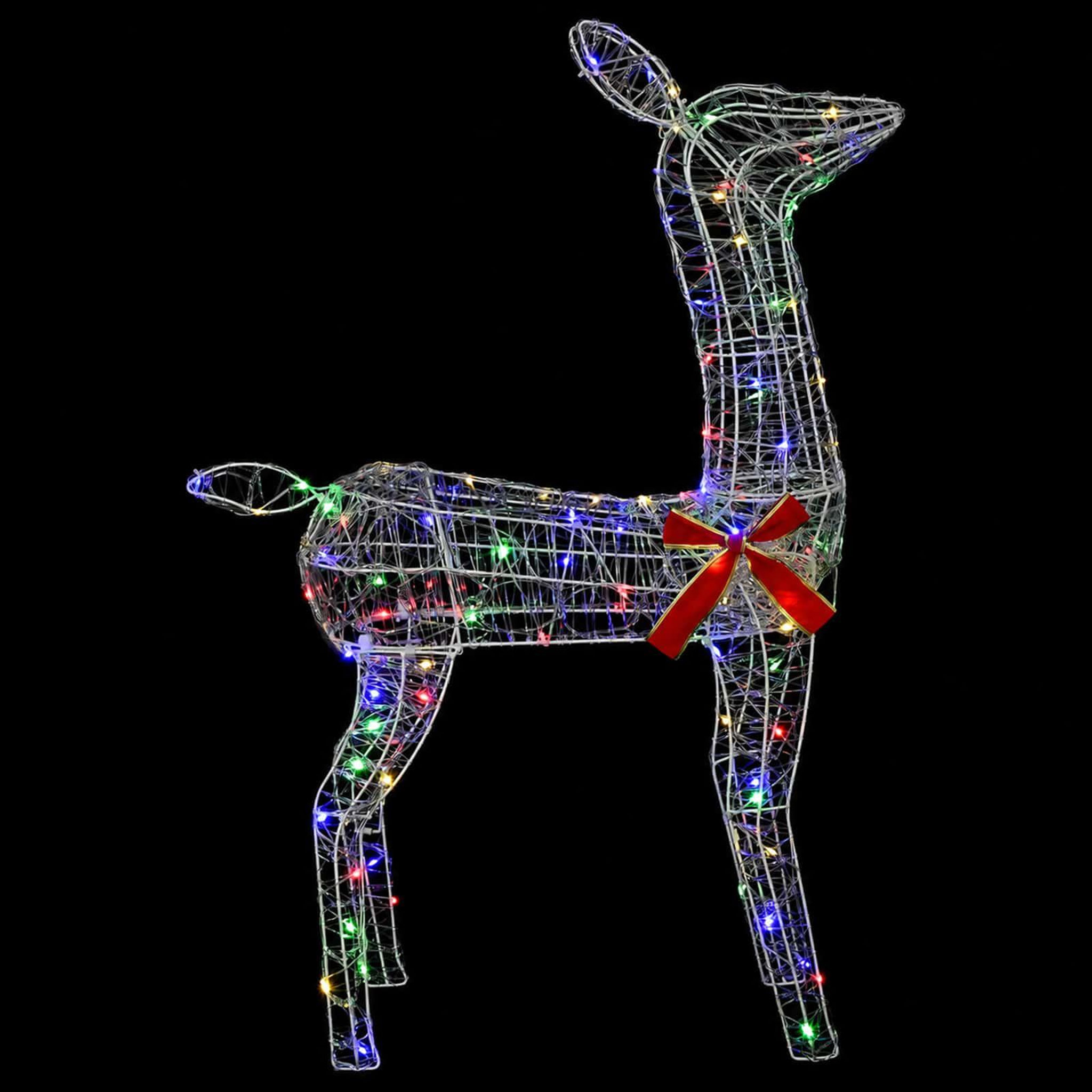 Voir la diapositive 5 : VIDAXL Renne de Noël 3D LOVIISA 110 LED Multicolore 70 x 26 x 100 cm