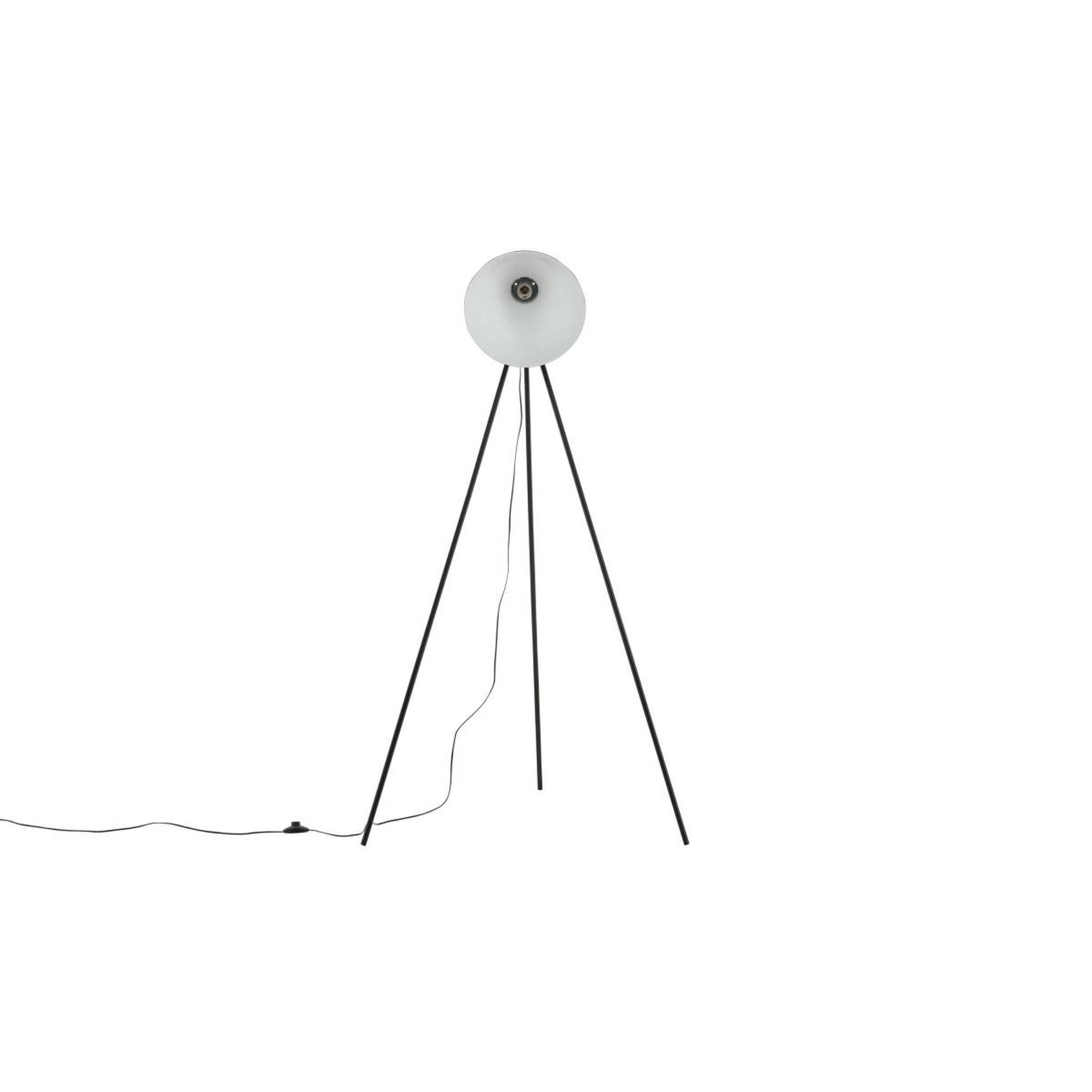 Voir la diapositive 2 : Paris Prix Lampadaire trépied en métal  tiv  140cm noir