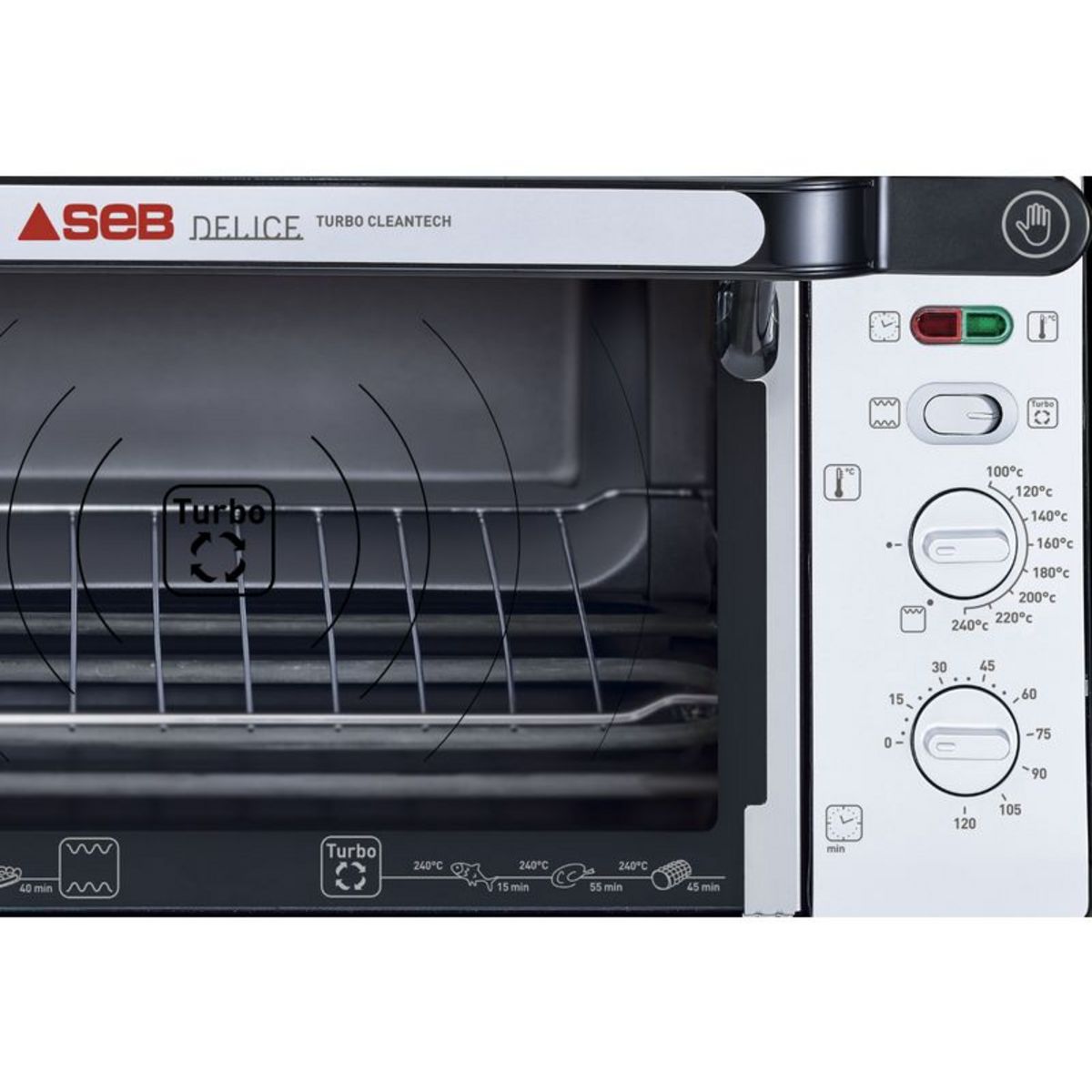 SEB Mini four OF246800 Noir et Silver 19L 1500W