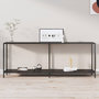 Voir la diapositive 1 : VIDAXL Table console Noir 200x35x75,5 cm Verre trempé