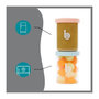 Voir la diapositive 4 : BABYMOOV Babymoov ISY BOWLS 9 Pots de conservation en Verre Borosilicate Gradués - 6x250ml + 3x120ml