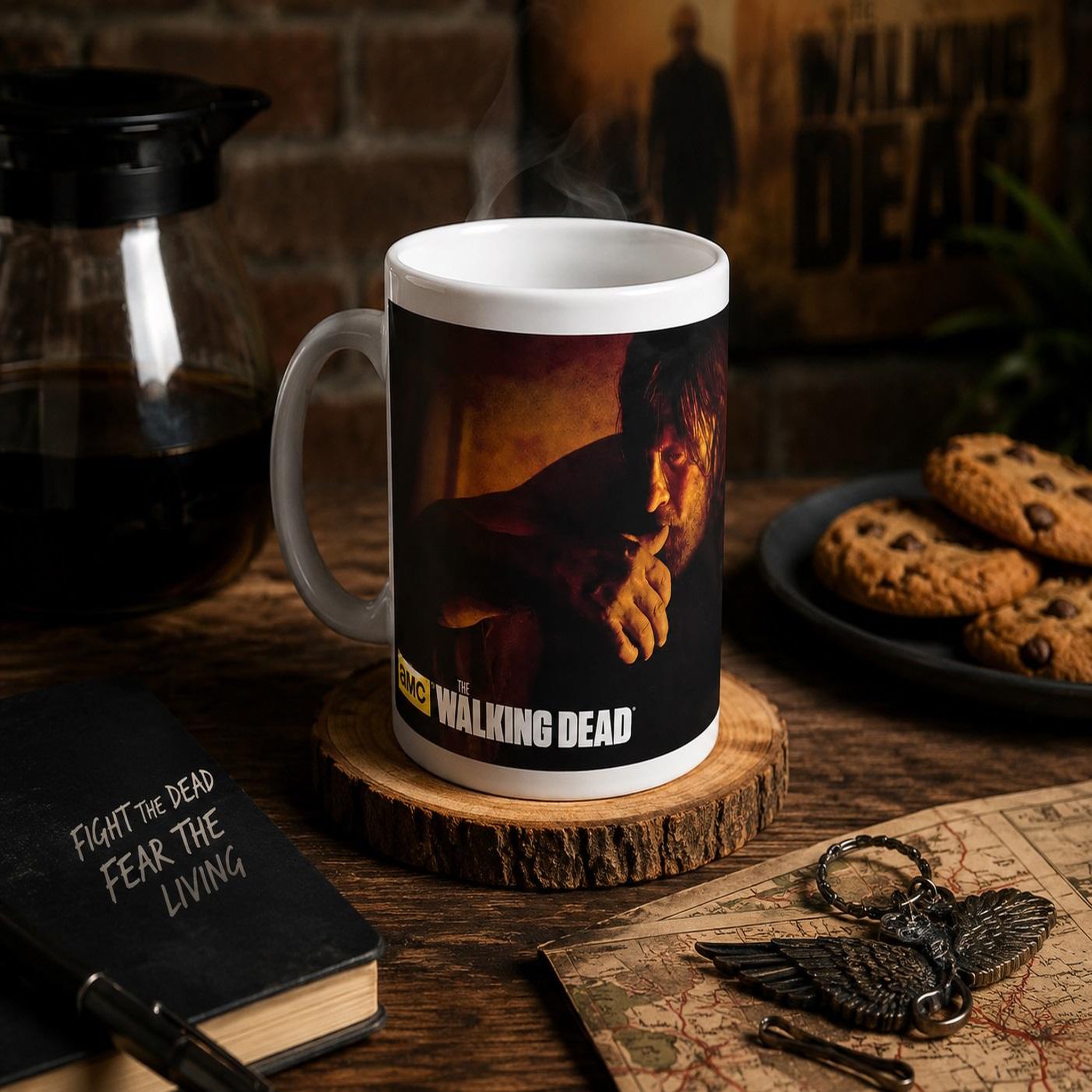 Voir la diapositive 2 : Eden Mug en céramique walking dead daryl wings 9 cm