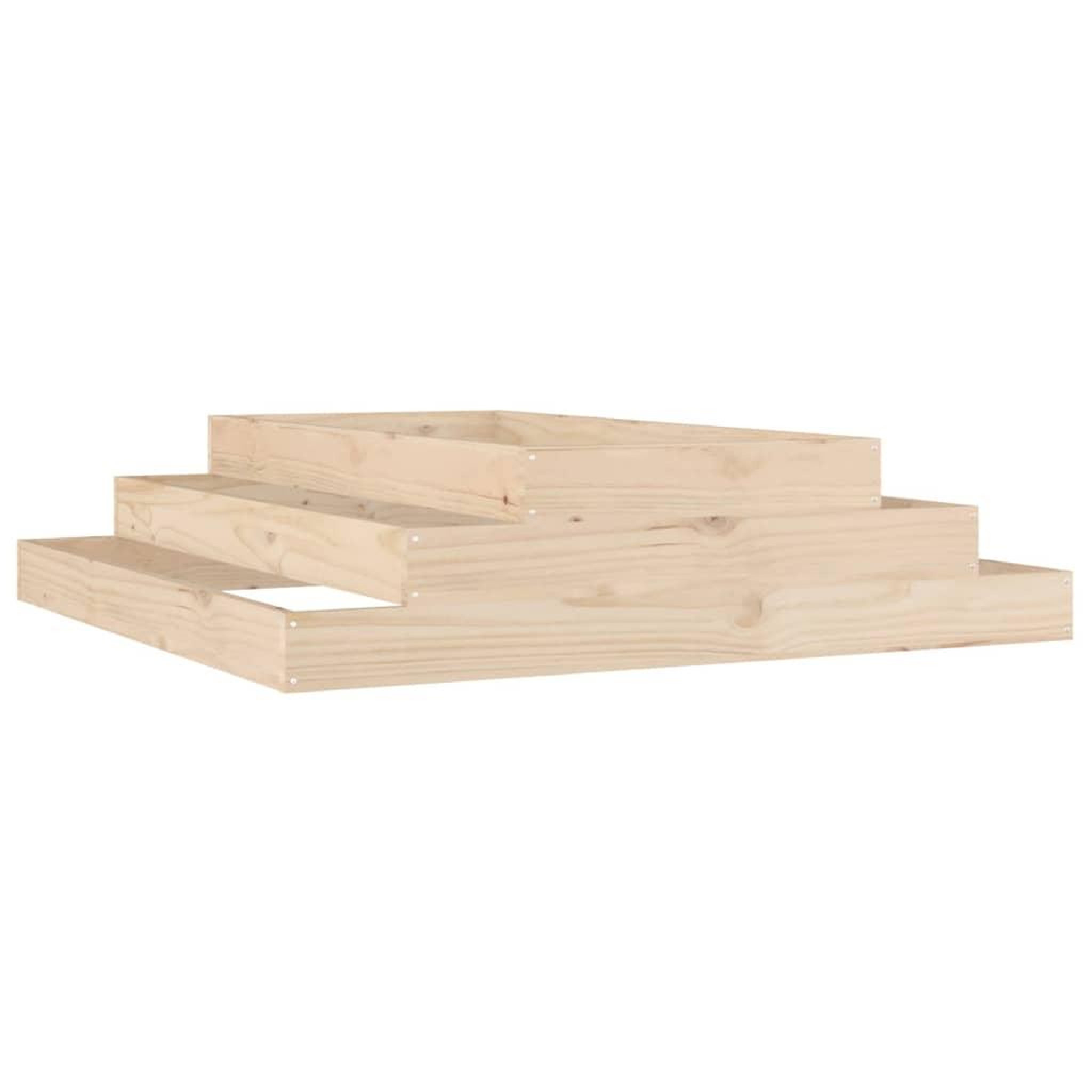 Voir la diapositive 2 : VIDAXL Jardiniere 110x110x27 cm Bois massif de pin