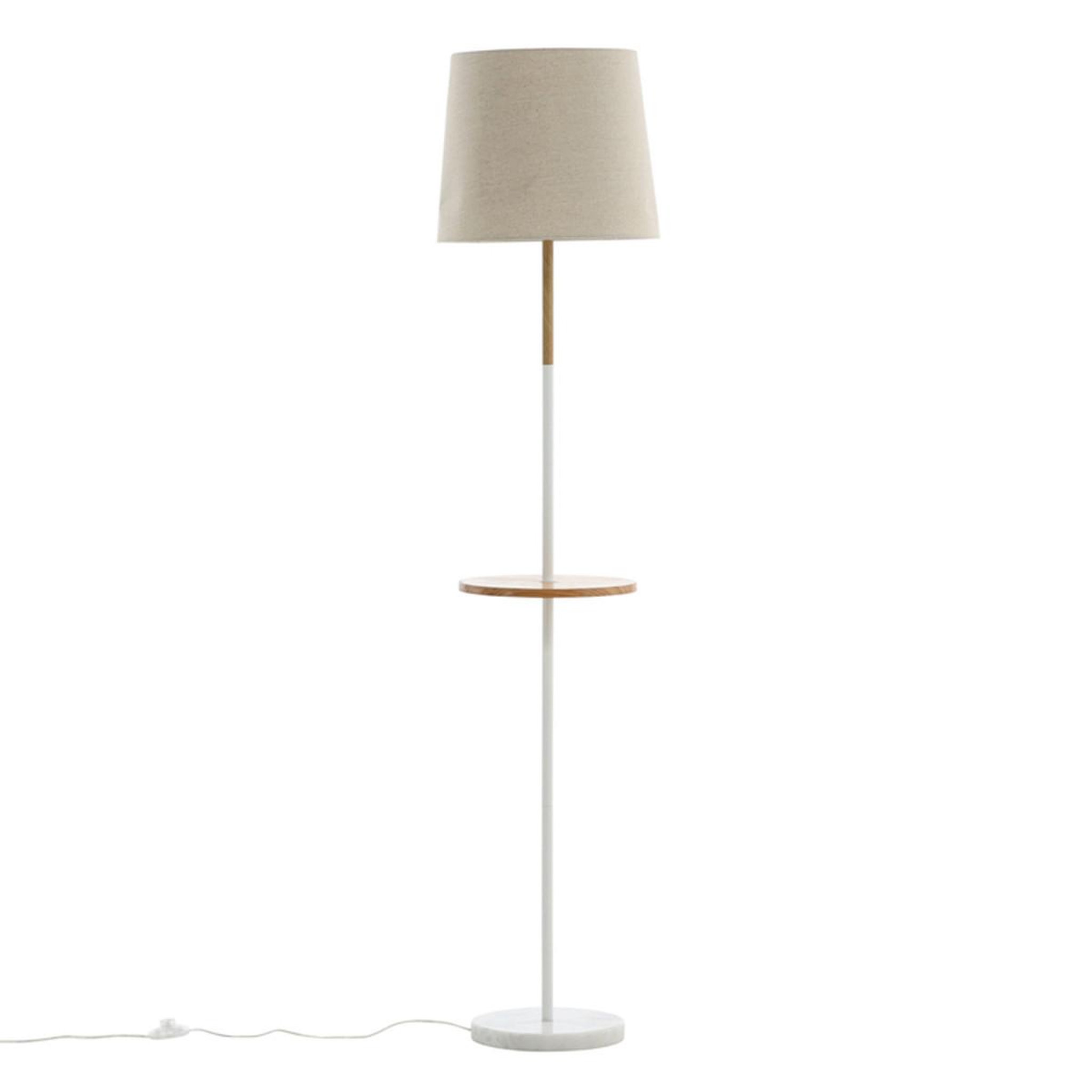 Paris Prix Lampadaire avec plateau  hattman  165cm beige