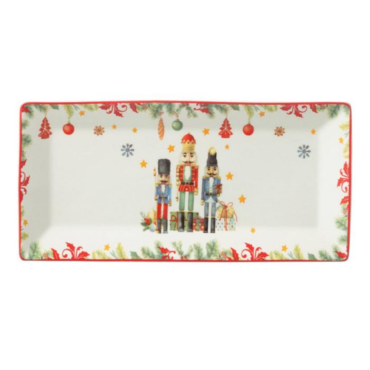 Paris Prix Assiette de Présentation de Noël  Casse-Noisette  33cm Blanc