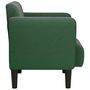 Voir la diapositive 4 : VIDAXL Canape-chaise accoudoirs vert jungle 54 cm tissu velours cotele
