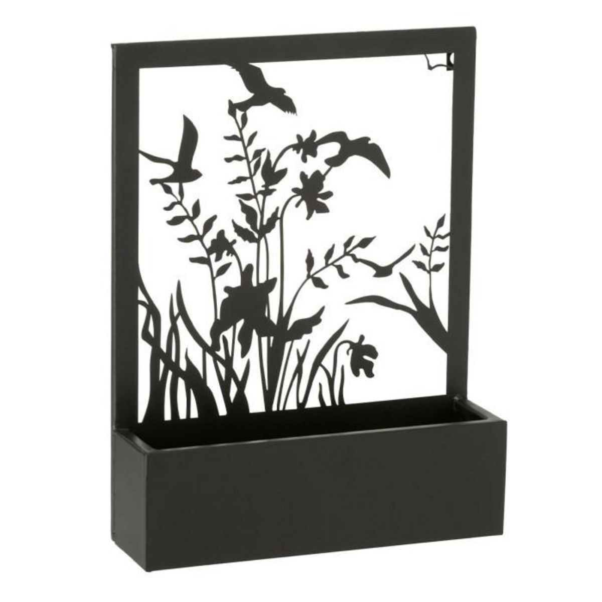 Paris Prix Jardinière Murale en Métal  Plantes  41cm Noir